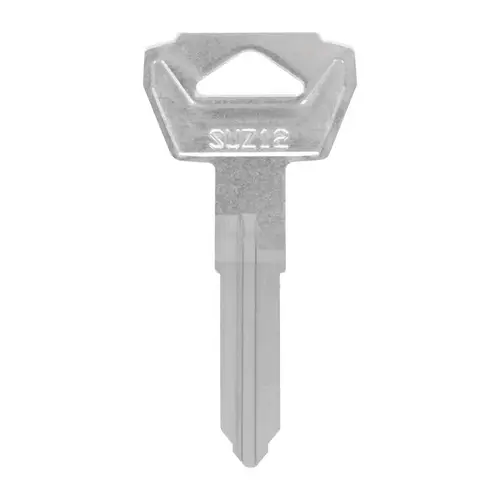 Key Blank Motorcycle SU12 Double For Suzuki Nickel Silver