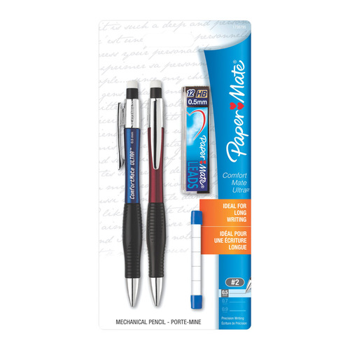 Paper Mate 1738795-XCP6 Pencil Comfort Mate Ultra #2HB 0.5 mm Mechanical - pack of 6 Pairs