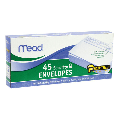 Mead 75026-XCP24 Envelopes 9.5" W X 4.12" L No. 10 White White - pack of 24