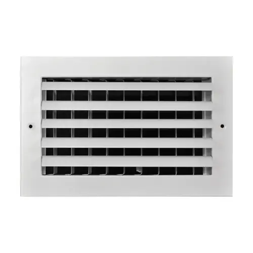 Wall/Ceiling Register 8" H X 12" W 1-Way White Aluminum White