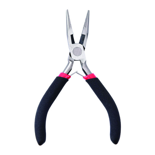 Long Nose Pliers 3" Carbon Steel Black/Red - pack of 18