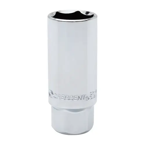 Spark Plug Socket 3/4" X 3/8" drive SAE 6 Point Polished Chrome