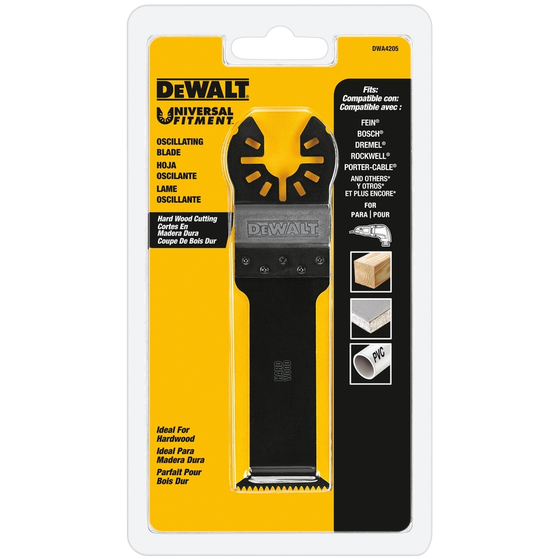 DEWALT DWA4205 Oscillating Blade Universal Fitment High Speed Steel Hard Wood