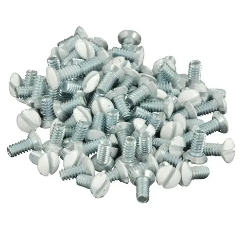 Leviton 88400-PRT White 5/16 In. Steel Wall Plate Screws - pack of 20