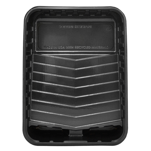 Deep Well Paint Tray Plastic 10" W X 24" L Disposable Black