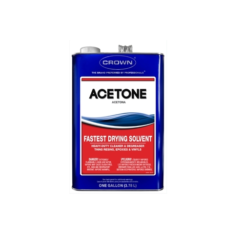 CROWN CR.AC.M.41 Fastest Drying Solvent Acetone 1 gal