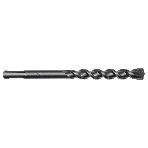 Irwin 322031 Hammer Drill Bit, 1/2 in Dia, 6 in OAL, Twist Flute, 1-Flute, 2 in Dia Shank, SDS Plus Shank