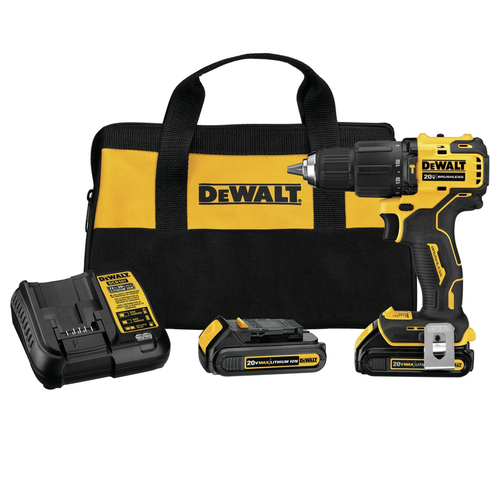 DEWALT 2002214 Cordless Compact Hammer Drill 20V MAX ATOMIC 20 V 1/2 ...