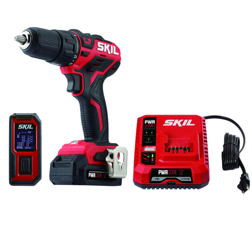 SKIL CB737501 Drill Driver and Laser Measure Kit PWRCore 12 12 V Cordless Brushless 2 Tool