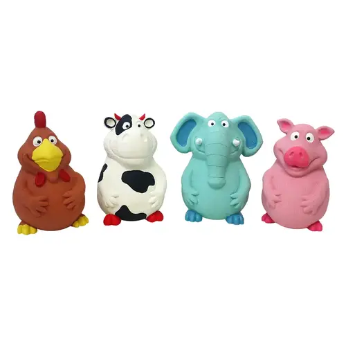 Dog Toy Pot Belly Buddies Assorted Assortment Latex Assorted