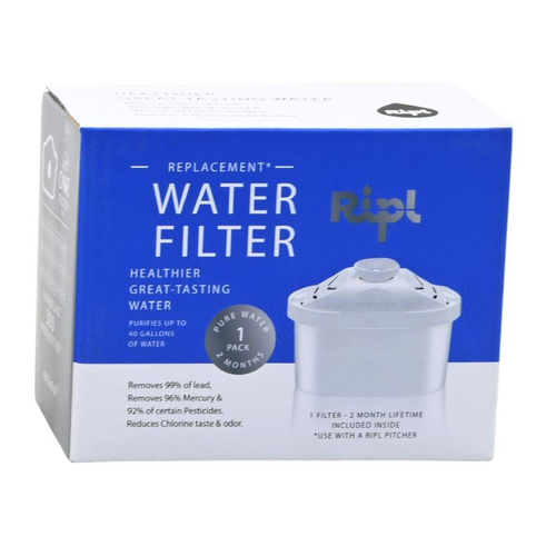 Ripl 55389 Replacement Pitcher Filter Water Pitcher