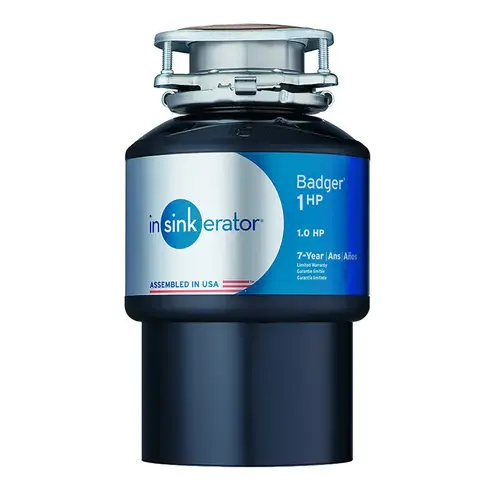 Garbage Disposal Badger 1 HP Intermittent Feed Black