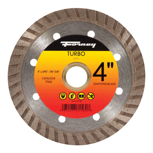 Continuous Rim Circular Saw Blade Turbo 4" D X 5/8" Tile Cutting Diamond