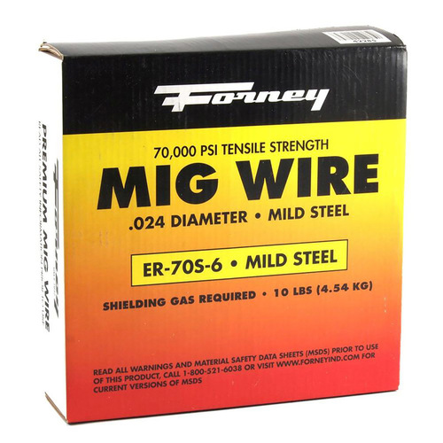 MIG Welding Wire, 0.024 in Dia, Mild Steel