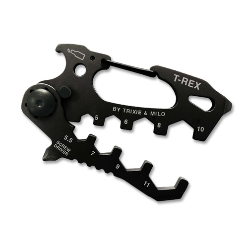Trixie & Milo TOOL-TREX Carabiner Multi-Tool T-Rex Black