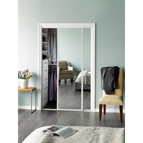Erias BY0230BWCLE0480 Mirrored Sliding Door