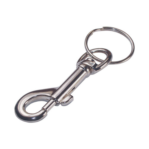 Hillman 701306 Key Chain Metal Silver Clips/Sanp Hooks Silver
