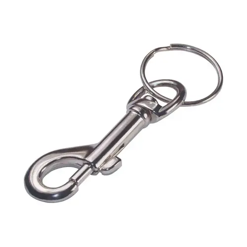 Key Chain Metal Silver Clips/Sanp Hooks Silver