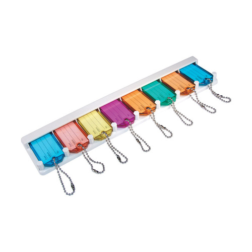 Hillman 710930 Key Holder Metal/Plastic Assorted Labeling/ID Assorted