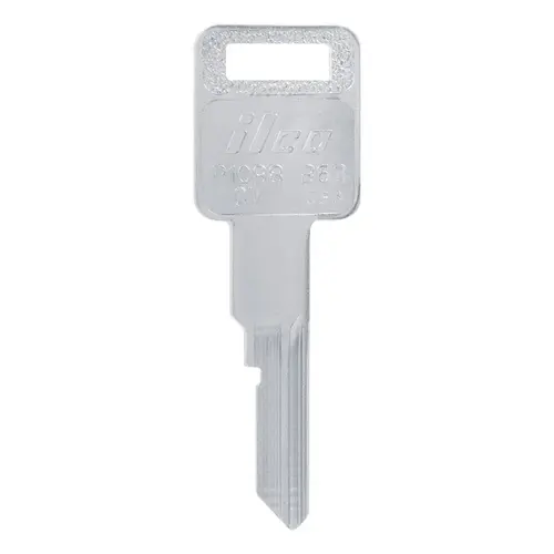 Key Blank Automotive B63 Single For GM Silver