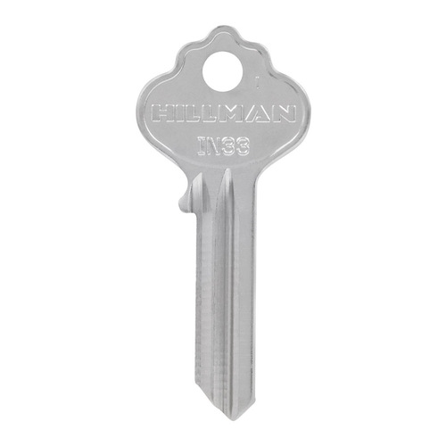 Key Blank House/Office IN-33 Single Silver