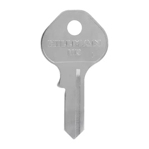 Key Blank M-1P Padlock M13 Single Silver