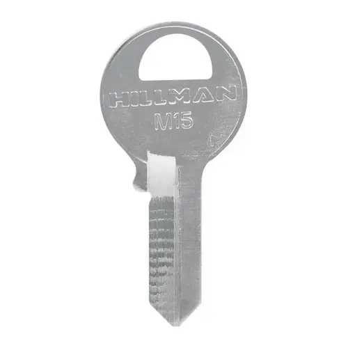 Key Blank Traditional Key Padlock M15 Single For Master Locks Silver - pack of 10