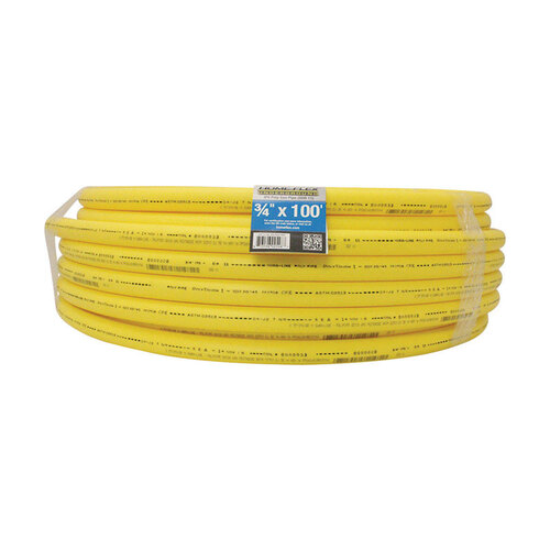 HOME-FLEX 19-0711100 Pipe Polyethylene 3/4" D X 100 ft. L Plain End 80 psi Yellow