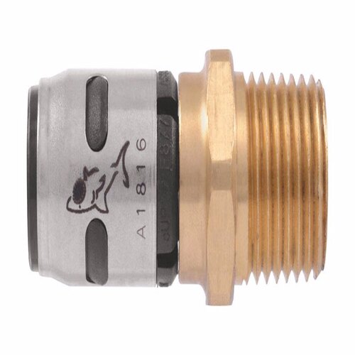 Adapter EvoPEX 1" Push T X 1" D MPT Brass