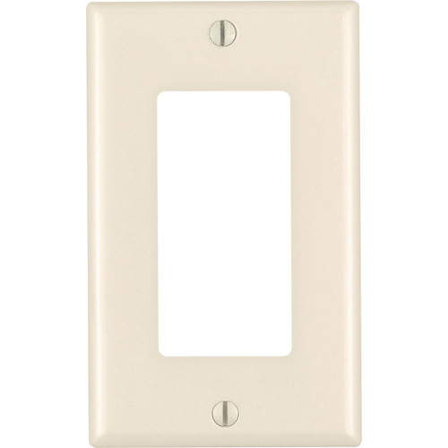 Wall Plate Decora Almond 1 gang Thermoset Plastic GFCI/Rocker Almond