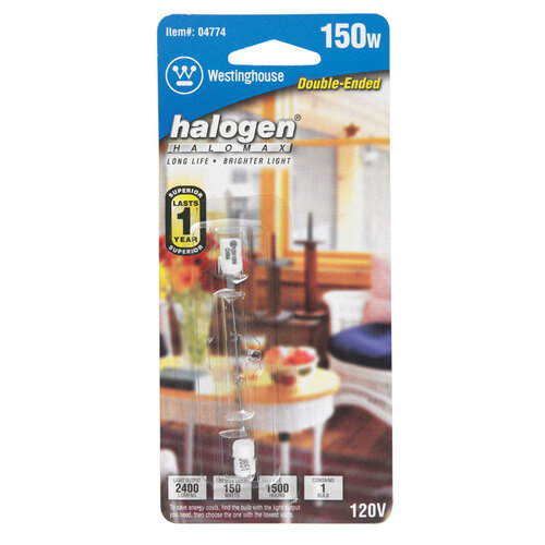 Halogen Bulb 150 W T3 Double-Ended 2,600 lm White Clear