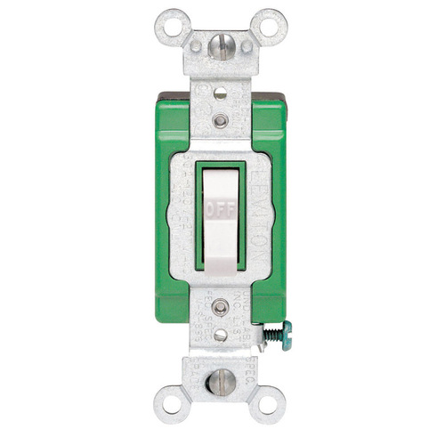 AC Quiet Switch Industrial 30 amps Double Pole Toggle White White