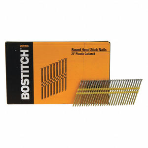 Bostitch RH-S10DR131HDG Framing Nail, 3 in L, 11 Gauge, Steel, Galvanized,  Full Round Head, Ring Shank - pack of 4000