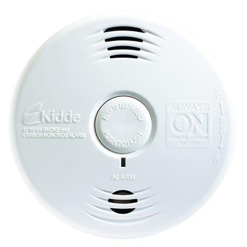 Kidde 21026065 Smoke and Carbon Monoxide Detector Worry-Free Battery-Powered Electrochemical/Ionization/Photoelectric Smoke and Carbon Monoxide