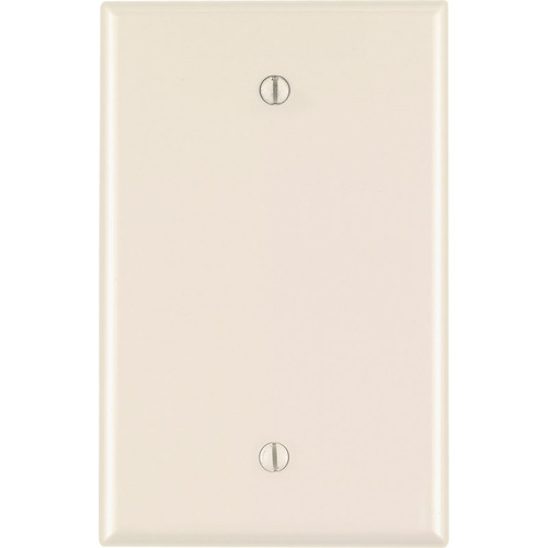 Wall Plate Almond 1 gang Nylon Blank Almond