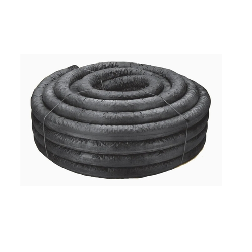 Drain Pipe with Sock 3" D X 100 ft. L Polyethylene Slotted