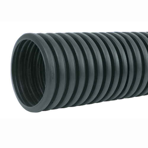 Perforated Drain Pipe 6" D X 100 ft. L Polyethylene Slotted