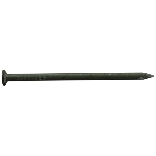 00 Common Nail, 16D, 3-1/2 in L, Steel, Brite, Flat Head, Round, Smooth Shank, 25 lb