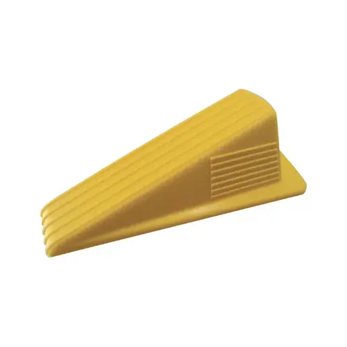 Shepherd Hardware 3763 Wedge Door Stop, Rubber Yellow