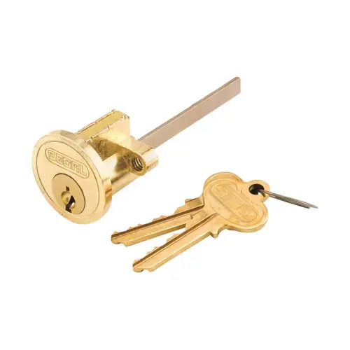 Key Lock Cylinder Segal Brass-Plated Zinc Keyed Differently Brass-Plated