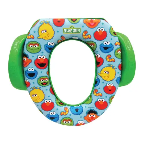 Ginsey 69144 Child's Toilet Seat Sesame Street Best Pals Round Soft