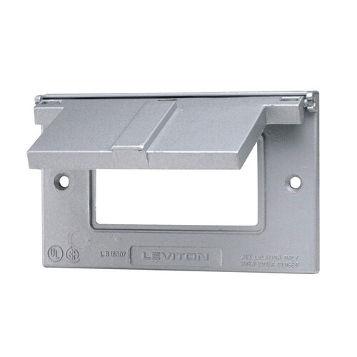 Leviton 04996-729 Waterproof GFCI Cover with Self Closing Lid, 20A