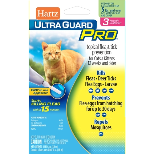 Flea and Tick Drops UltraGuard Pro Liquid Cat Etofenprox