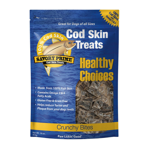 Cod Skin Treats Grain Free For Dogs 4 oz