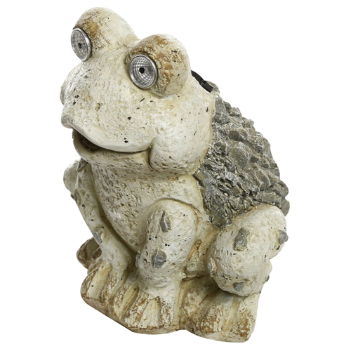 ALPINE QWR678SLR Statue Resin Gray 11" Frog Gray