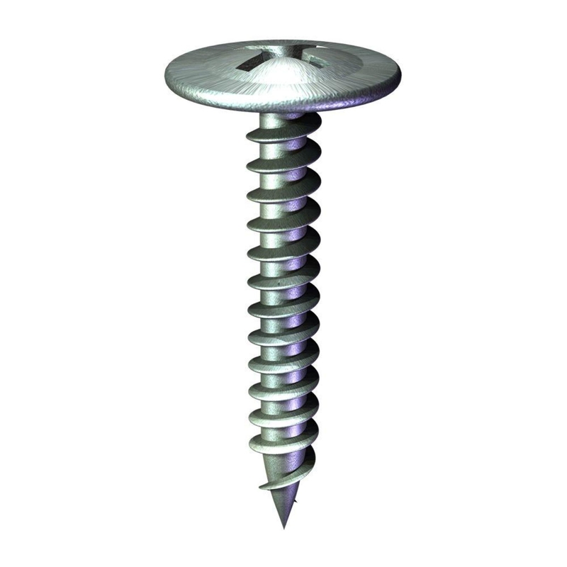 Grip-Rite NMTD81141 Lath Screws Pro-Twist No. 8 wire X 1-1/4" L Phillips Truss Head 1 lb Zinc-Plated