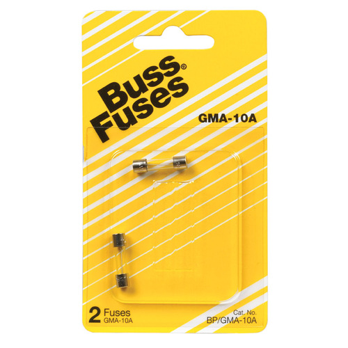 Bussmann BP/GMA-10A Fast Acting Glass Fuse 10 amps