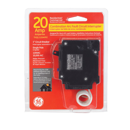 GE THQL1120AFP2 Circuit Breaker QLine 20 amps Arc Fault Single Pole