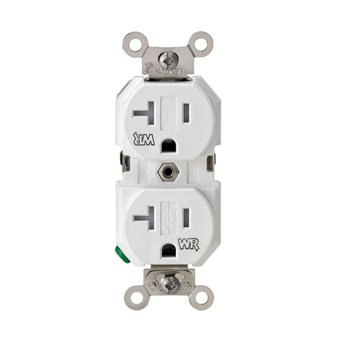 Outlet 20 amps 125 V Duplex White 5-20R White