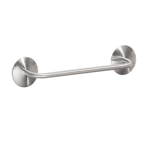 Towel Bar Affixx Brushed Silver 11" L Stainless Steel Brushed